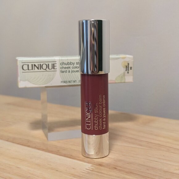NEW Clinique Chubby Stick, Cheek Color Balm, 04 Plumped Up Peony 6g NIB - Picture 2 of 4